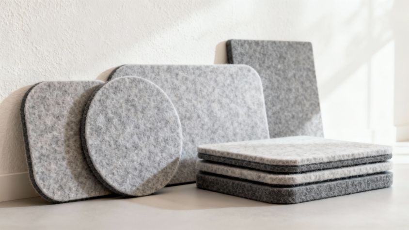 pet veltinio plokstes, akustines plokstes